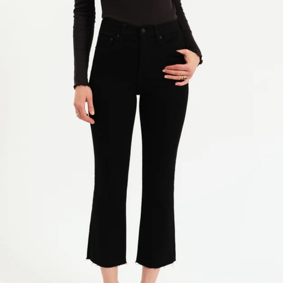 Daze Denim Shy Girl High Rise Crop Flare Jean - 6 - Picture 3 of 5